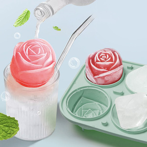Moules à glaçons en silicone personnalisés pour la fabrication de crèmes, avec plateau en forme de rose, pour un démoulage facile - Product Image 2