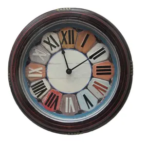 High Quality Home Decor Antique Colorful Night Glow Wall Clock for Sale