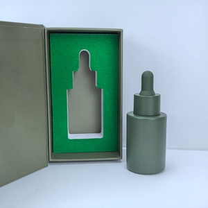 Hot Sale 1oz Colorful Massage Essential Oil Bottles Custom Logo 30ml Thick Bottom Luxury Glass Dropper Bottle - Product Image 2