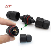 LLT-tornillo de potencia L20, 2 pines, 3 pines, 4 pines, resistente al agua, en forma de l, conectores de tira led