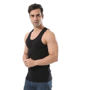 <span class=keywords><strong>Chaleco</strong></span> Deportivo Elástico de Algodón para <span class=keywords><strong>Hombre</strong></span> con Cuello Redondo de Hilo <span class=keywords><strong>Fino</strong></span>, Blanco, Talla 40, Sólido, 141-160g/m2 - Product Image 5
