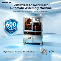 Ligne d'assemblage automatique personnalisée XUNNUO contrôlée par PLC pour supports et crochets de douche, avec garantie d'un an
