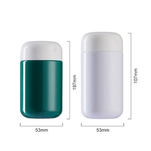 Bouteille en plastique HDPE de qualité alimentaire en forme de capsule de 4 oz et 5 oz <span class=keywords><strong>pour</strong></span> compléments alimentaires, vitamines, emballage en plastique avec couvercle - Product Image 2