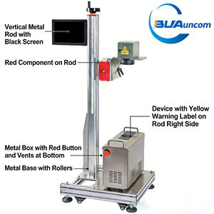 เครื่องยิงเลเซอร์ไฟเบอร์ BUVAuncom 30W สำหรับทำเครื่องหมายบนวัสดุต่างๆ ความแม่นยำสูง ระบายความร้อนด้วยอากาศ ระบบ CNC สำหรับทำเครื่องหมายบนโลหะและอีพ็อกซี่เรซิ่น รองรับไฟล์ BMP/AI/DWG - Product Image 5