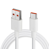 Cable USB Tipo-C de 6A 66W, Cables de Carga Rápida de Datos, Cable de Carga USB-C Compatible con iPhone 15/Huawei/Xiaomi/Redmi/Honor/Samsung