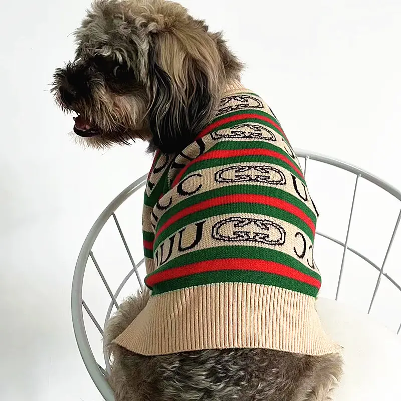 小型中型大型犬用の高級ペット犬服アパレル猫セーター犬ニット服