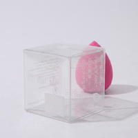 Boîte d'emballage pour cils en PVC plastique transparent recyclable, logo personnalisé, pliable, conteneur de rangement suspendu, certifié ISO, utilisation cosmétique