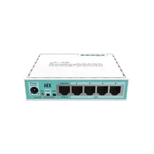 Bom preço MikroTik Gigabit Wired Router Mini Casa Banda Larga 5 portas ROS soft Routing RB750Gr3