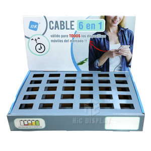 Hot bán nước hoa Pop hộp các tông sóng truy cập hàng đầu hiển thị đứng cho dầu hộp đóng gói siêu thị cửa hàng bán lẻ - Product Image 4