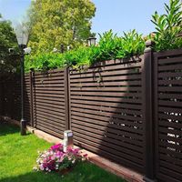 Clôture en lattes d'aluminium haute densité pour balcon et jardin, avec jointures étanches pour une réduction du bruit et une protection optimale de l'intimité