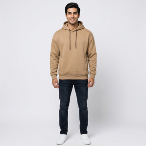 Sweat-shirt à capuche en coton lourd pour homme, surdimensionné, imprimé personnalisé, pas cher, décontracté, en molleton - Product Image 1