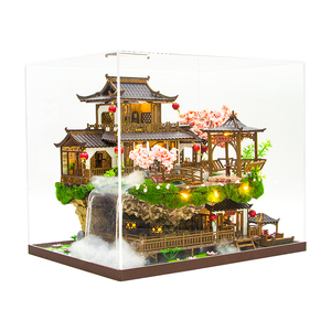 Casa de Muñecas de Madera Hongda L2502Z Fairyland, Casa en Miniatura Tradicional China, Escala 1:24, con Luz <span class=keywords><strong>LED</strong></span> y Cubierta Antipolvo - Product Image 1