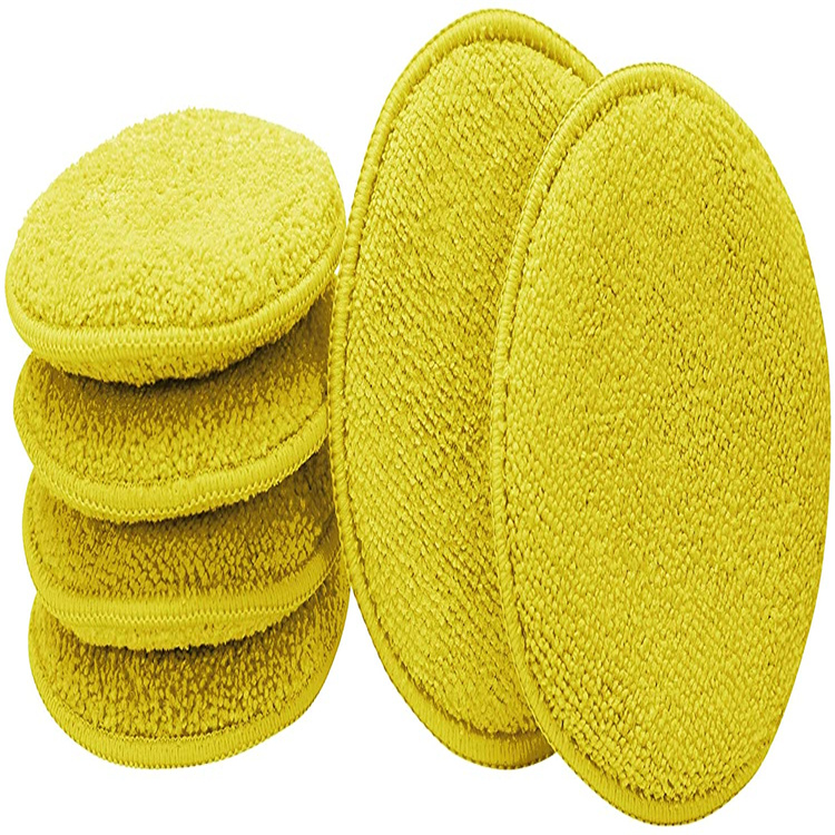 Желтый ультрамягкий аппликатор из микрофибры и чистящие накладки