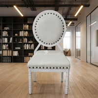 Chaise de mariage empilable en similicuir blanc de qualité, vente directe d'usine, en aluminium QL-D661