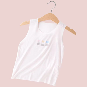 91% Regenerated Cellulose Fiber 9% Spandex Muslin Tree Soft Comfortable Eco Summer Baby Boy <strong>Vest</strong> for <strong>Newborn</strong> - Product Image 2