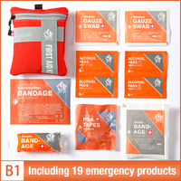 Kit de survie pour appareils de premiers soins tactiques Just Go pour le camping, la randonnée et le sac SOS d'urgence en plein air
