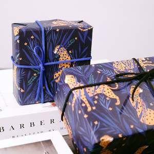 High Quality Wholesale 80g Lucky Leopard Fortune Gifts Bring Wealth Luck Packaging <b>Wrapping</b> <b>Paper</b> <b>Roll</b> - Product Image 4