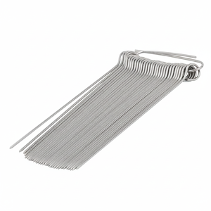 Scatola di spiedini 200 in acciaio inossidabile Set da 10cm per il Logo personalizzato per feste in campeggio-prodotto dal venditore - Product Image 2