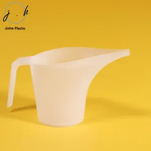 Hot Selling Custom 1000ML Long Spout Plastic Water Digital Measuring Funnel Jug Funnel Jug Transparent Cup with scale Mouth Tip