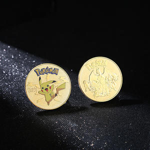 Koin Pikachu Pokémon Laris Manis, Berlapis Emas, Enamel, Medali, Hadiah untuk Anak-Anak - Product Image 2