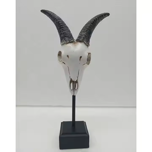 รูปปั้นหัววัวทำจากเรซินเทียมมีเขารูปหัวกะโหลกศีรษะวัวสำหรับตกแต่ง Maison - Product Image 5