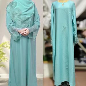 M189 #   Vestido de cuatro colores para mujeres <span class=keywords><strong>musulmanas</strong></span> de Oriente Medio, túnica malaya de Indonesia con pañuelo para la cabeza - Product Image 6