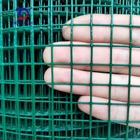 Maille de clôture plastifiée électrosoudée Maille électrosoudée plastifiée Treillis métallique soudé revêtu de polyéthylène (pvc)