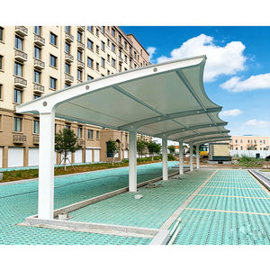 Estructura de Membrana Resistente a la Corrosión, Cobertizo para Auto, Toldo de Estacionamiento Tipo Cantilever, Cubierta para Estacionamiento - Product Image 3