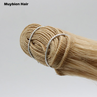 Extensiones de Cabello Tejidas a Máquina de Marca Personalizada, 100g, Doble Trama, Resistentes, Sin Desprendimiento