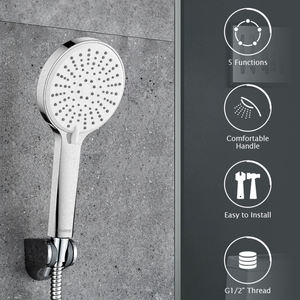 Leelongs <span class=keywords><strong>Alcachofa</strong></span> de Ducha, Cromado ABS, 5 Modos, Lujo, Flujo Suave, Cabezal de Ducha Manual - Product Image 5