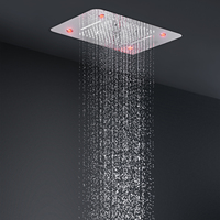 Pomme de douche LED pour salle de bain, haute qualité, plafond, panneau de douche, chute d'eau, robinets colonne de haute qualité