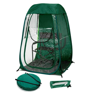 Abri <span class=keywords><strong>de</strong></span> Pluie Pop-up Imperméable pour Chaise <span class=keywords><strong>de</strong></span> <span class=keywords><strong>Pêche</strong></span> Extérieure, <span class=keywords><strong>Tente</strong></span> <span class=keywords><strong>de</strong></span> Camping d'Urgence en PVC Transparent pour Temps Froid Hivernal - Product Image 6