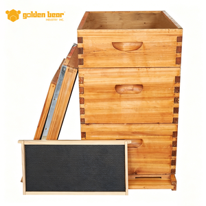 Colmena Langstroth de 10 cuadros con revestimiento de cera, de madera de abeto chino, en oferta. - Product Image 2