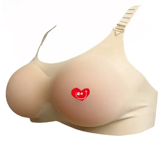 High quality Realistic false silicone breast forms with bra