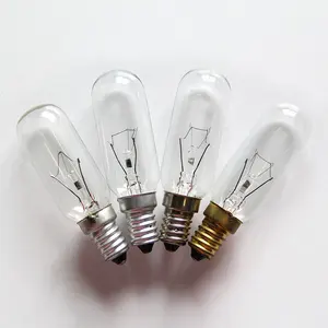 Lâmpada do aparelho de 40 w t8, lâmpada incandescente tubular, lâmpadas de base intermediária para forno de micro-ondas