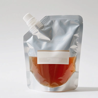 Pochette à bec verseur personnalisable en PE de qualité alimentaire pour voyage, eau, liquides, cosmétiques, avec emballage carton