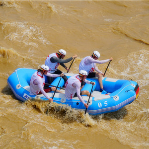 Barco inflable de 13 pies para <span class=keywords><strong>8</strong></span> personas, barco de rafting de agua blanca para derrapar - Product Image 6