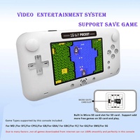 Console de jeu portable 16 bits avec 1700 jeux intégrés, écran de 4 pouces, prise en charge du téléchargement de jeux, console rétro pour enfants