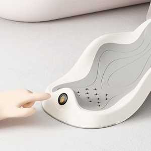 Baignoire pliable portable pour bébé nouveau-né avec chaise et support de bain pour nourrissons et enfants - Bonnes affaires - Product Image 4