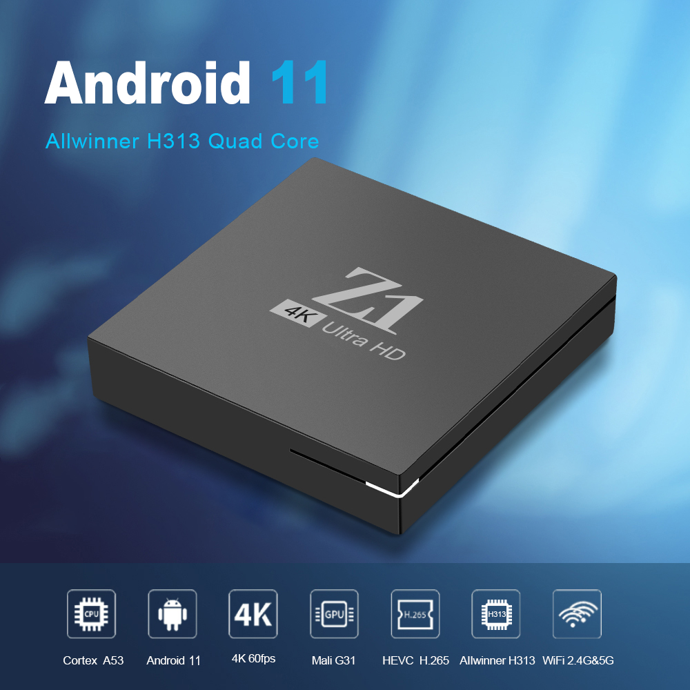 Z1 New 4k HD TV Box Android 11 Dual-Band Wifi Set-Top Box
