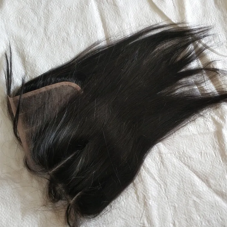 Letsfly cabelo brasileiro sem processado, cabelo humano brasileiro 4x4 com fechamento, melhor preço