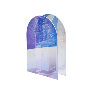 Nhỏ bó hoa hiển thị bình <span class=keywords><strong>Acrylic</strong></span> khối nụ bình hình trụ chèn dày đúc vuông <span class=keywords><strong>Acrylic</strong></span> hoa duy nhất hiển thị - Product Image 4