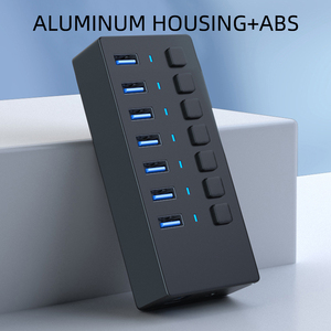 <span class=keywords><strong>7</strong></span> Trong 1 <span class=keywords><strong>USB</strong></span> Một 3.2 10Gbps Nhiều Cổng Điện <span class=keywords><strong>USB</strong></span> <span class=keywords><strong>Hub</strong></span> Sạc DC 12V Với Chuyển Đổi Điều Khiển Điện Nhôm ABS Docking Station - Product Image 5