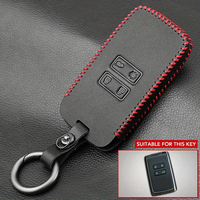 Étui pour clé de voiture en cuir PU avec porte-clés métallique pour Kadjar/Captur/Clio Megane (1ère génération) - Protection de clé noire durable et sécurisée