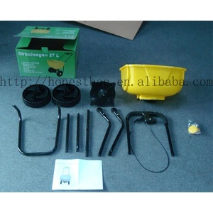 27L per Tutta La Stagione Giardino Prato Seminatrice Professionale Spinta A Mano Manuale di Semi di Fertilizzante Spatola di Trasmissione - Product Image 4