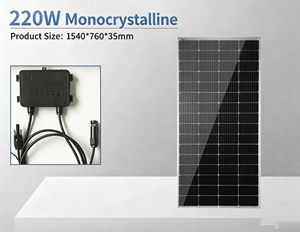 Monocrystalline Silicon <b>Solar</b> Panels Multi-gate High-efficiency 220W Photovoltaic Modules Full Power Direct Factory Various - Product Image 3