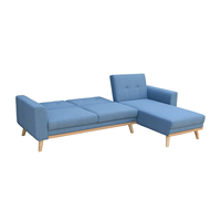 Modernes Design L-förmiges Eck-Memory-Foam-Sofa-Set für Wohnzimmer Stoffbezug Amerikanische Polsterung Schlafsofa