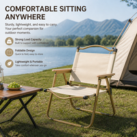 Chaise pliante d'extérieur en tissu Oxford – Siège portable pour camping, plage, pêche et croquis – Prête à voyager – Design style Kermit