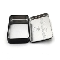Mini boîte rectangulaire à charnière imprimée personnalisée, boîte en fer blanc Offre Spéciale pour bracelet à lacets, breloque, emballage de bijoux