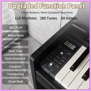 LeGemCharr strumento musicale pianoforte 88 tasti pianoforte tastiera pianoforte digitale pianoforte elettronico - Product Image 2